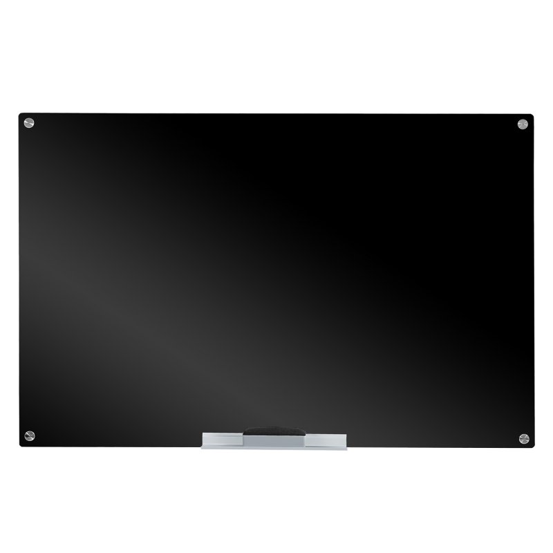 [US Direct] Glass Blackboard Magnetic Dry Erase Board-Large