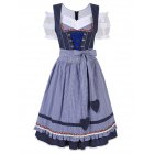 [US Direct] Glorystar Women's German Dirndl Dress 3 Pieces Oktoberfest Costumes