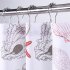 US Direct  HAPERLARE Waterproof Bath Curtain Beach Style Starfish Print Fabric Shower Curtain for Bathroom Red Starfish 72  72 
