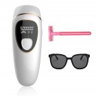 [US Direct] Hair  Removal  Device Upgraded To 999,999 Flashes IPL Whole Body Face Epilator White