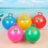  US Direct  Handle Hopper Ball with Cartoon Pattern Bouncing Inflatable Toy for Kids