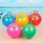  US Direct  Handle Hopper Ball with Cartoon Pattern Bouncing Inflatable Toy for Kids