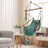  US Direct  Hanging Chair Oxford Cloth Hardwood Maximum Load bearing 100kg Hanging Chair With Cup Holder For Seaside Courtyard green