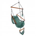 [US Direct] Hanging Chair Oxford Cloth Hardwood Maximum Load-bearing 100kg Hanging Chair With Cup Holder For Seaside Courtyard green