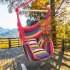  US Direct  Hanging Rope Chair Swing Hammock Cotton Pillow For Outdoor Yard Garden Patio colorful