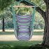  US Direct  Hanging Rope Chair With Pillows Wear resistant Excellent Bearing Capacity Cotton Canvas Chair green