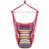  US Direct  Hanging Rope Chair Swing Hammock Cotton Pillow For Outdoor Yard Garden Patio colorful