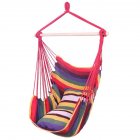 [US Direct] Hanging Rope Chair Swing Hammock Cotton Pillow For Outdoor Yard Garden Patio colorful