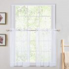  US Direct  Haperlare 2Pcs Rod Pocket Window Tiers   Window Treatment Home Decor Small Panels Curtains Set