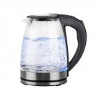 [US Direct] Hd-1861-a 1.8l Glass Electric Kettle 220v 2200w With Filter Auto Shut-off Hot Water Boiler Uk Plug black