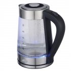 [US Direct] Hd-250 110v 1500w 2.5l Glass Electric Kettle With Ergonomic Handle Transparent Hot Water Boiler With Blue Led Light Transparent