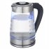  US Direct  Hd 250 110v 1500w 2 5l Glass Electric Kettle With Ergonomic Handle Transparent Hot Water Boiler With Blue Led Light Transparent