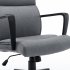  US Direct  Hengming Office Chair Spring Cushion Mid Back Executive Desk Fabric Chair with PP Arms Leather 360 Swivel Task Chair with Wheels