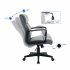  US Direct  Hengming Office Chair Spring Cushion Mid Back Executive Desk Fabric Chair with PP Arms Leather 360 Swivel Task Chair with Wheels