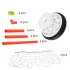  US Direct  Hobbylane Air Power Soccer with 2 Goals  Air Power Soccer Disk Floating Football with Foam Bumpers and LED Lights  Gliding Ball Disc Toy for Indoor 