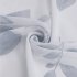  US Direct  Home Curtain Large Leaf Paint Printed Small Short Window Curtain 26  45  2 blue