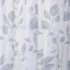  US Direct  Home Curtain Large Leaf Paint Printed Small Short Window Curtain 26  45  2 blue