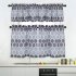  US Direct  Home Kitchen Polyester Fabric Crossing Bamboo Joint Printing Pattern Craft Curtain Gray 58   24   2 58   15  