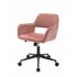  US Direct  Home Office Chair with Velvet Upholstered  Height Adjustable with Black finished Steel Base  Pink                 