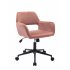  US Direct  Home Office Chair with Velvet Upholstered  Height Adjustable with Black finished Steel Base  Pink                 