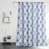  US Direct  Home Polyester Cotton Bathroom Morocco Printing Pattern Decor Shower Curtain green grey 54  78 