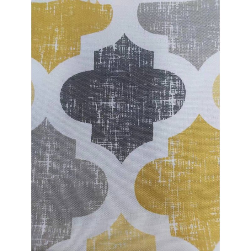 US HAPERLARE Home Polyester Cotton Bathroom Morocco Printing Pattern Decor Shower Curtain