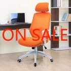 [US Direct] Home office Chair ——Ergonomic Mesh Chair Computer Chair Home Executive Desk Chair Comfortable Reclining Swivel Chair and High Back（Orange)