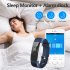  US Direct  ID115 Plus HR Bracelet Heart Rate Sleep Monitoring Fitness Tracker Built in Usb Plug Fast Charging Multi sport Modes Health Exercise Watch Black blu
