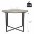  US Direct  IDEALHOUSE 60CM Round Coffee Table   Grey
