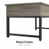  US Direct  IDEALHOUSE Lift Top Coffee Table with Hidden Storage   Grey