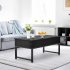  US Direct  IDEALHOUSE Lift Top Coffee Table with Hidden Storage   Black