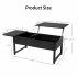  US Direct  IDEALHOUSE Lift Top Coffee Table with Hidden Storage   Black