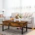  US Direct  IDEALHOUSE Lift Top Coffee Table with Hidden Storage   Vintage