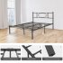  US Direct  IDEALHOUSE Metal Platform Bed Frame with Sturdy Steel Bed Slats   Full Size