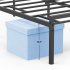  US Direct  IDEALHOUSE Metal Platform Bed Frame with Sturdy Steel Bed Slats   Full Size