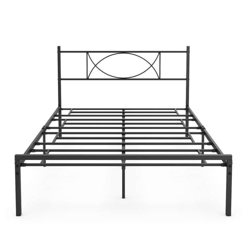 US IDEALHOUSE Metal Platform Bed Frame with Sturdy Steel Bed Slats - Full Size