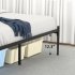  US Direct  IDEALHOUSE Queen Size Metal Platform Bed Frame with Headboard