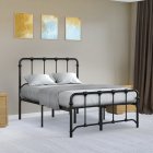 [US Direct] IDEALHOUSE Twin Size Metal Bed Frame Platform Bed