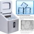  US Direct  Ice  Maker  Machine For 48 Lbs   24h Crystal Ice Cubes With Household Ice Shovel Silver