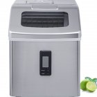 [US Direct] Ice  Maker  Machine For 48 Lbs / 24h Crystal Ice Cubes With Household Ice Shovel Silver