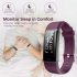  US Direct  Id 115p Plus HR Bracelet Fitness Tracker Watch Pedometer Sleep Heart Rate Monitor Built in Usb Plug Smart Fitness Band For Men Women Kids Purple bla