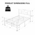  US Direct  Idealhouse 2 Iron Curved iron bed