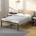 US IDEALHOUSE Full Size Bed Frame with Wood Headboard