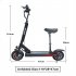  US Direct  Ienyrid M4 Pro Electric Scooter With Seat 500w Motor 19 Mph 40 Miles Aluminum Alloy Folding Electric Scooter black