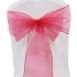  US Direct  Imixcity Beautiful Organza Chair Ribbon Bows Sash for Wedding or Banquet Rose 10PCS