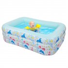 [US Direct] Inflatable Swimming Pool For Children Thickened Three-layer Swimming Pool For Indoor Outdoor Party 180 x 135 x 60cm blue