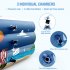  US Direct  Inflatable Swimming Pool  FUNAVO 100  X 71  X 22  Full Sized Family Inflatable Pool for Kids Adults Baby Toddlers  Blow Up Kiddie Pool With Pump for