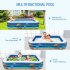  US Direct  Inflatable Swimming Pool  FUNAVO 100  X 71  X 22  Full Sized Family Inflatable Pool for Kids Adults Baby Toddlers  Blow Up Kiddie Pool With Pump for