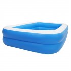US Inflatable Swimming Pool Wall Rectangle Summer Blow Up 102