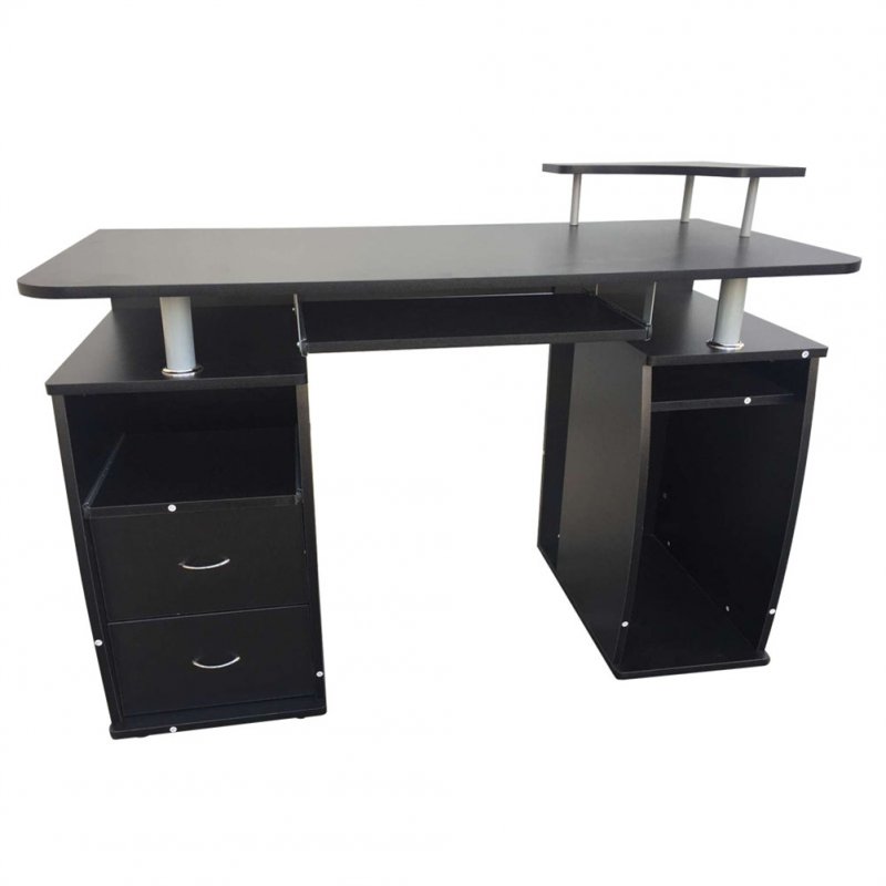 US Integrated Computer Desk Home Computer Table with Multiple Drawers Office